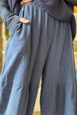 Basso Baby Cord Tiered Cuff Pant Navy